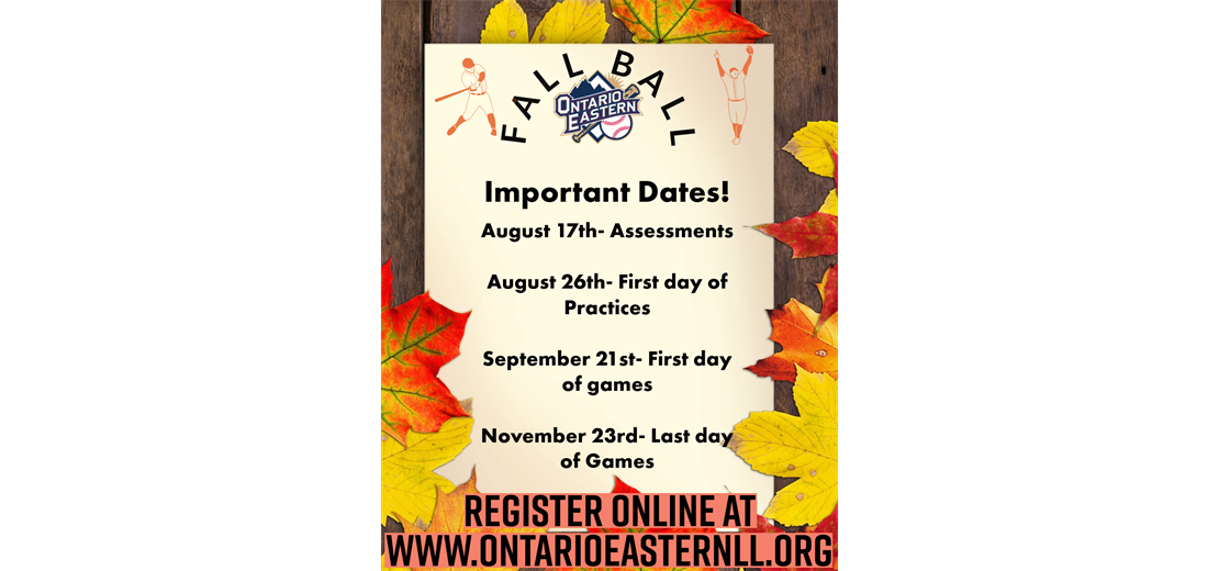 Fall Important Dates